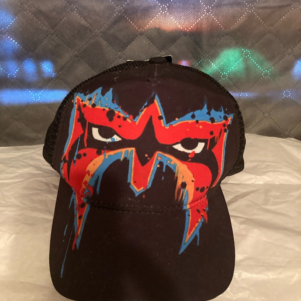 WWE Black Mesh Cap with Logo